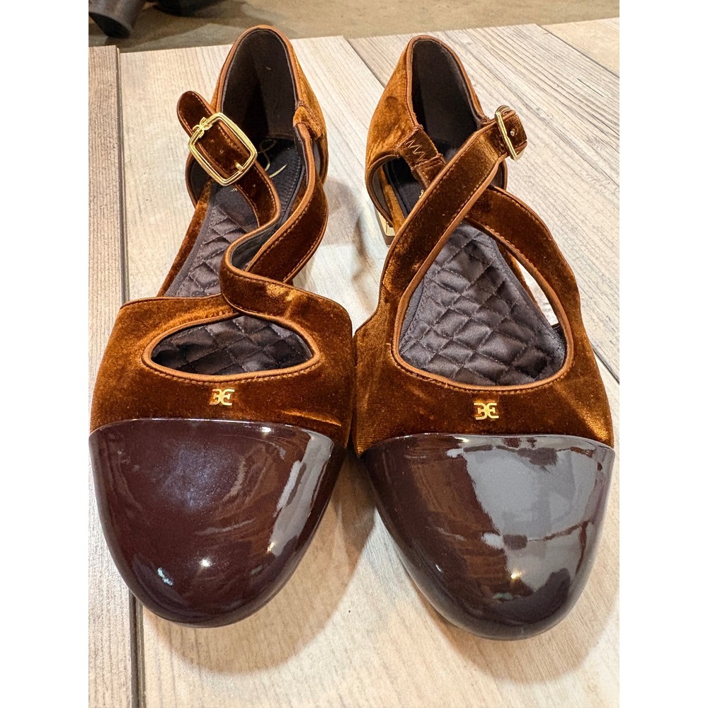 Sam Edelman Roxie Mary Jane Ballet Flats Women's 10.5 Brown Chic‎ Quiet Luxury - Picture 4 of 8